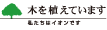 木を植えています 私たちはイオンです