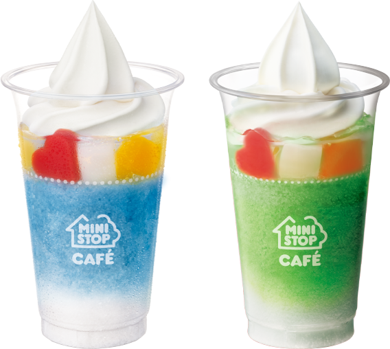 ハロハロ ラムネとハロハロ パチパチクリームソーダの画像