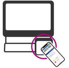 バーコードをスキャンしているイメージ画像