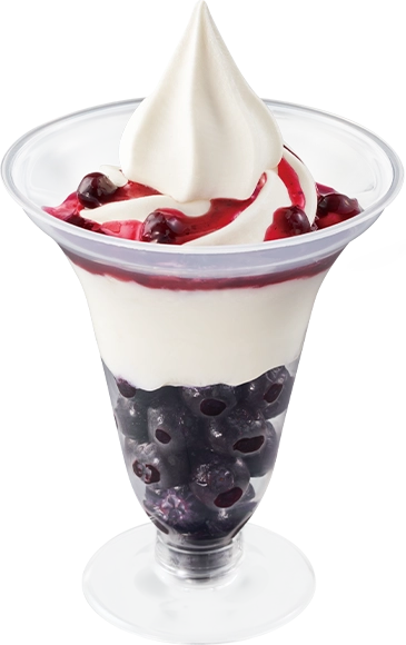 ブルーベリーヨーグルトパフェの画像