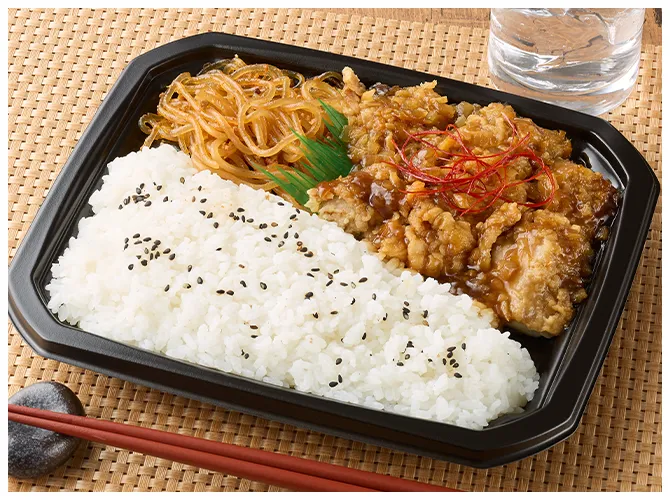 油淋鶏&麻婆春雨弁当の画像