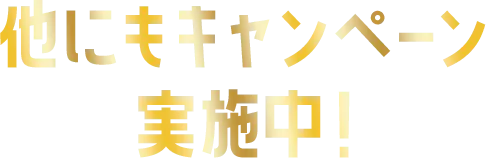他にもキャンペーン実施中！