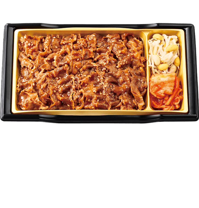 牛角焼肉弁当 本体価格598円(税込645.84円)