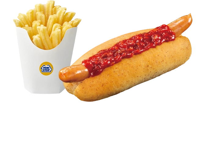 サルサドッグ Xフライドポテトセット 本体価格 498円(税込537.84円)