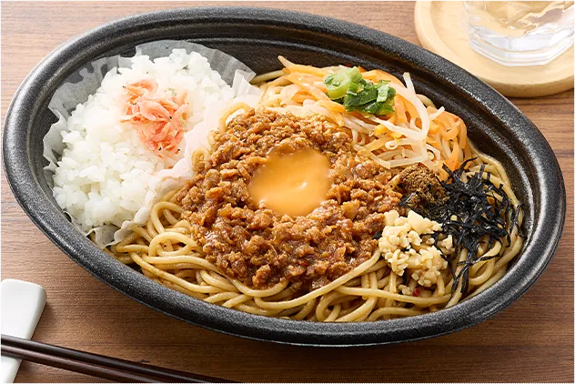 汁なし台湾風まぜ麺弁当(追い飯付き)の画像
