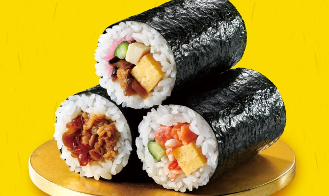 3種の恵方巻3本セット(ショートサイズ)の画像