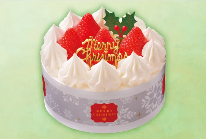 クリスマス 糖質を抑えた苺のケーキ 4号の画像