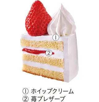 クリスマス 糖質を抑えた苺のケーキ 4号の詳細