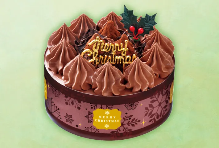 クリスマス 糖質を抑えたチョコケーキ 4号の画像