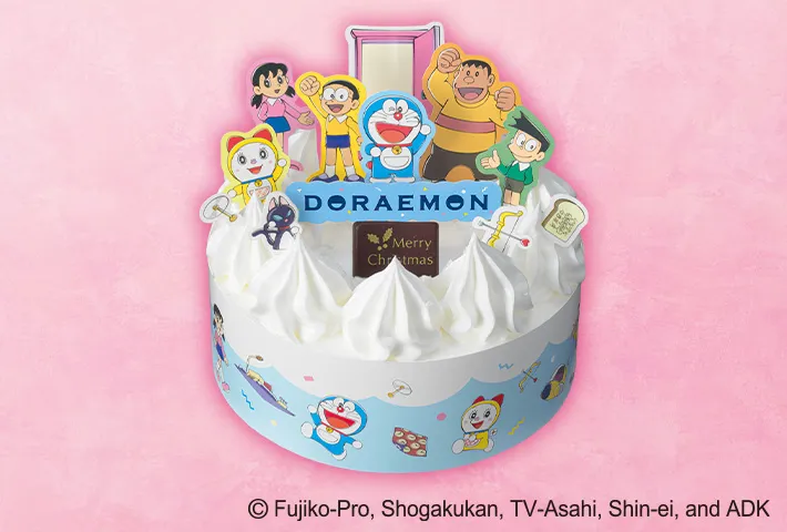 クリスマス キャラクターケーキ 4号（ドラえもん）の画像