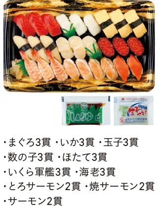 にぎり寿司詰合せ27貫の詳細