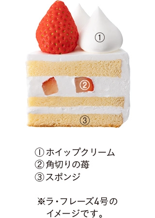 ラ・フレーズ 苺ショートケーキ 4号の詳細