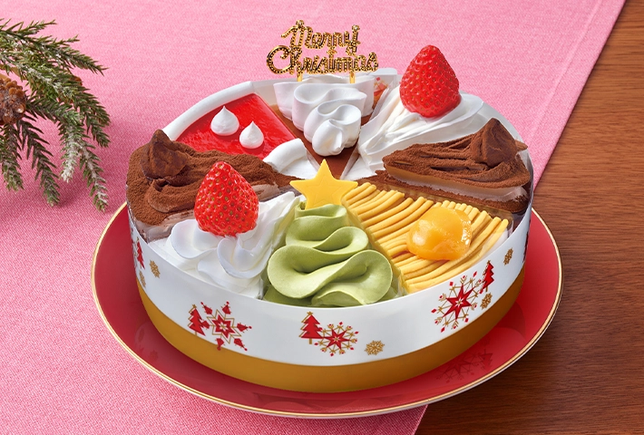 クリスマス ショートケーキ詰合せ 6号の画像
