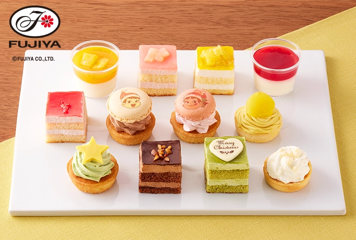 不二家 クリスマス プチケーキアソート 12個入りの画像