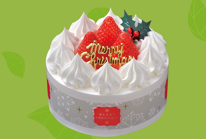 クリスマス 糖質を抑えた苺のケーキ 4号の画像