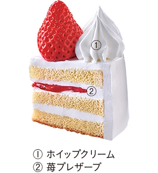 クリスマス 糖質を抑えた苺のケーキ 4号の詳細