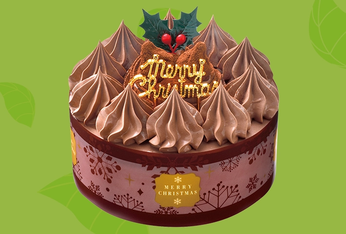 クリスマス 糖質を抑えたチョコケーキ 4号の画像