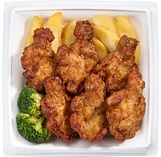 炙りチキンポテトセットの画像