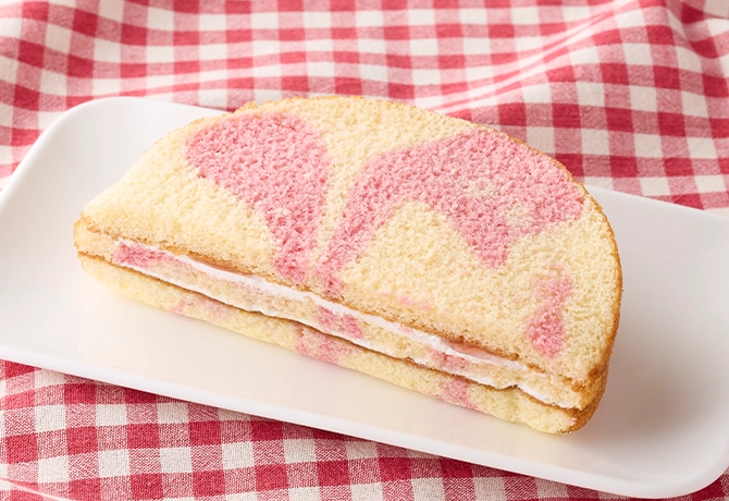 いちごのマーブルサンドの画像