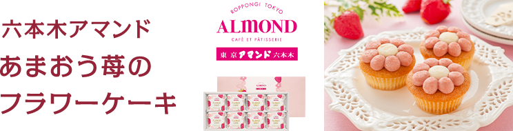六本木アマンド あまおう苺のフラワーケーキ