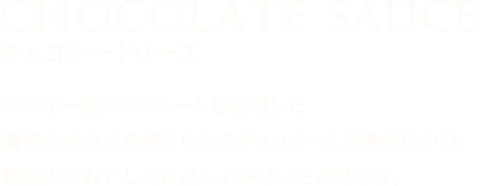 チョコレートソース