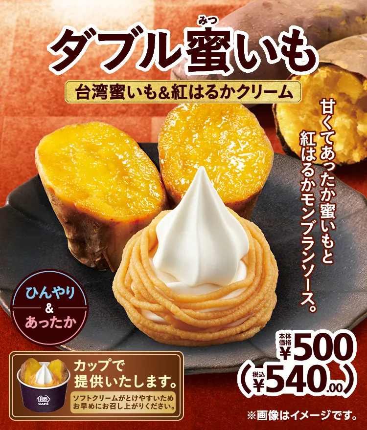 ダブル蜜いも 本体価格500円 税込540.00円