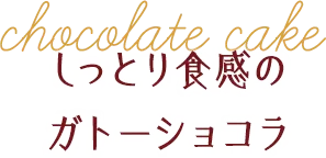 しっとり食感のガトーショコラ