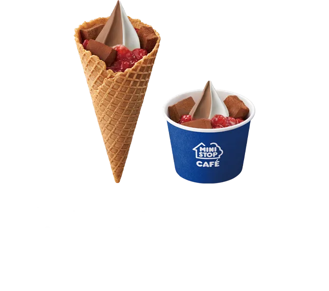 プレミアムソフト いちご×チョコ×バニラ各種 本体価格 各430円(税込464.40円)